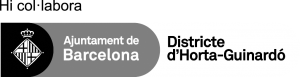 logo Dte Horta-Guinardó per fons fosc gris